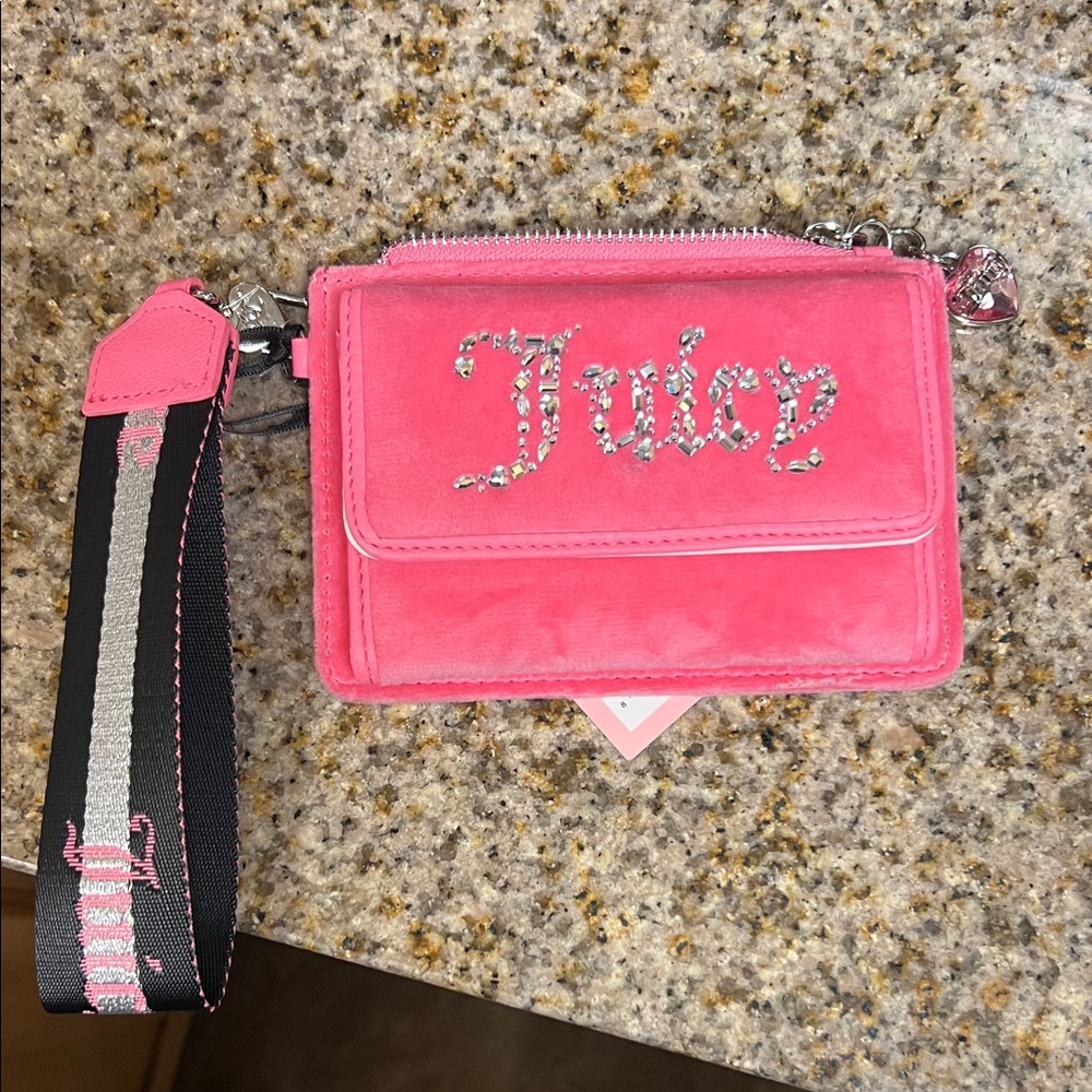 Juicy Couture Vibrant Pink Wristlet